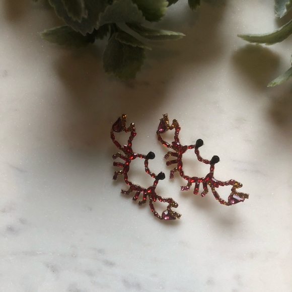 Jewelry - Hermit Crab Statement Drop Earrings